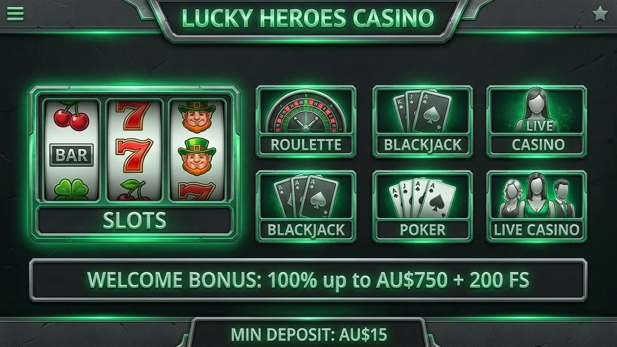 Casino games at Lucky Heroes